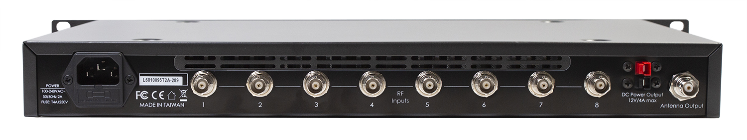 RF Venue Antenna Combiner Loftnetsmóttakari f. IEM 8ch (470-608)