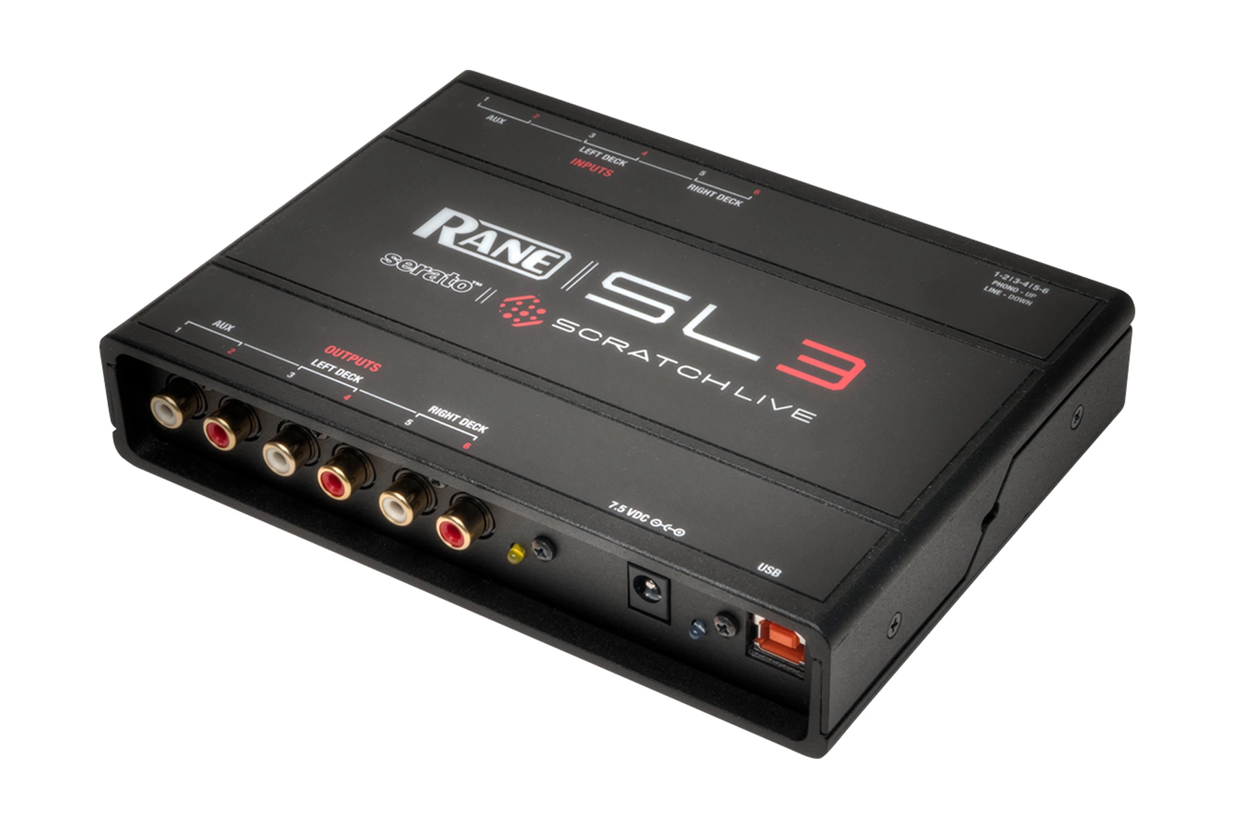 Serato SL-3 hljóðkort, 6 in / 6 out RCA