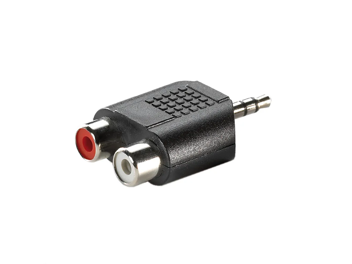 Breytistykki 1xMinijack>2xRCA