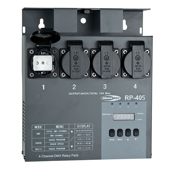 Showtec - Relay pack 4ch