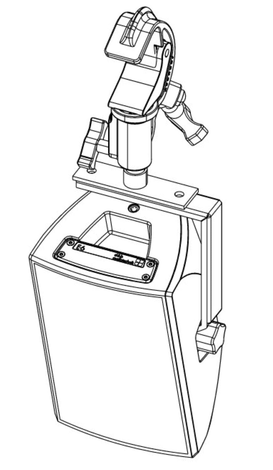 d&b audiotechnik TV spigot w. fixing plate