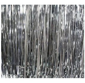 Silver Slit Drape, 91cm x 600cm