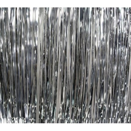 Silver Slit Drape, 91cm x 600cm