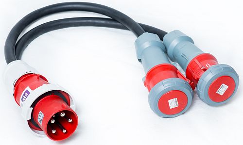 63A Breytistykki - 63A 3PH > 2x63A 3PH