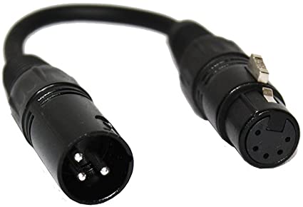 DMX Breytistykki 3pin í 5pin