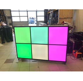 DJ borð 10 x LED Panels 60x60cm