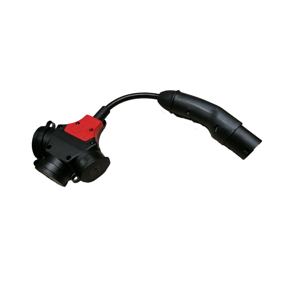 16A Breytistykki - 16A 3PH > 3x Schuko