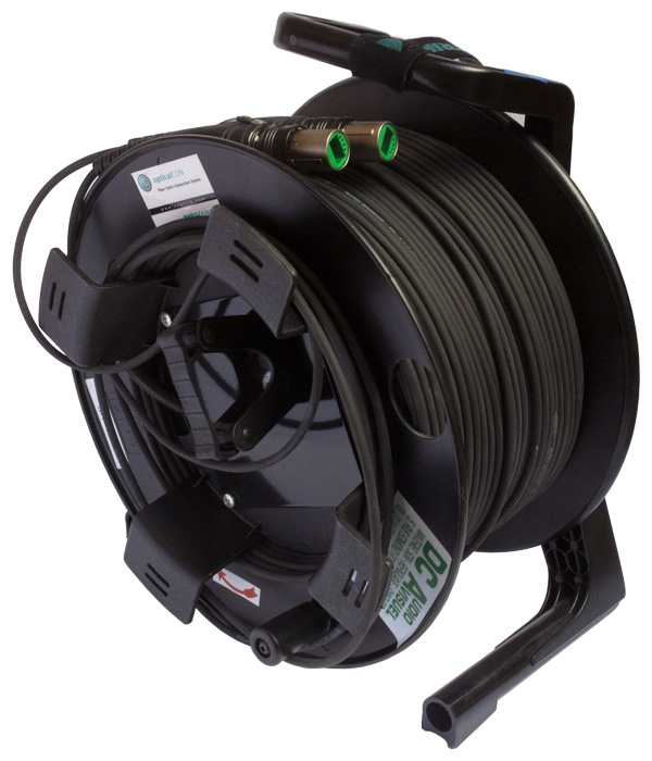 Fiber kefli - 150m - MM opticalCON connectors - 2ch