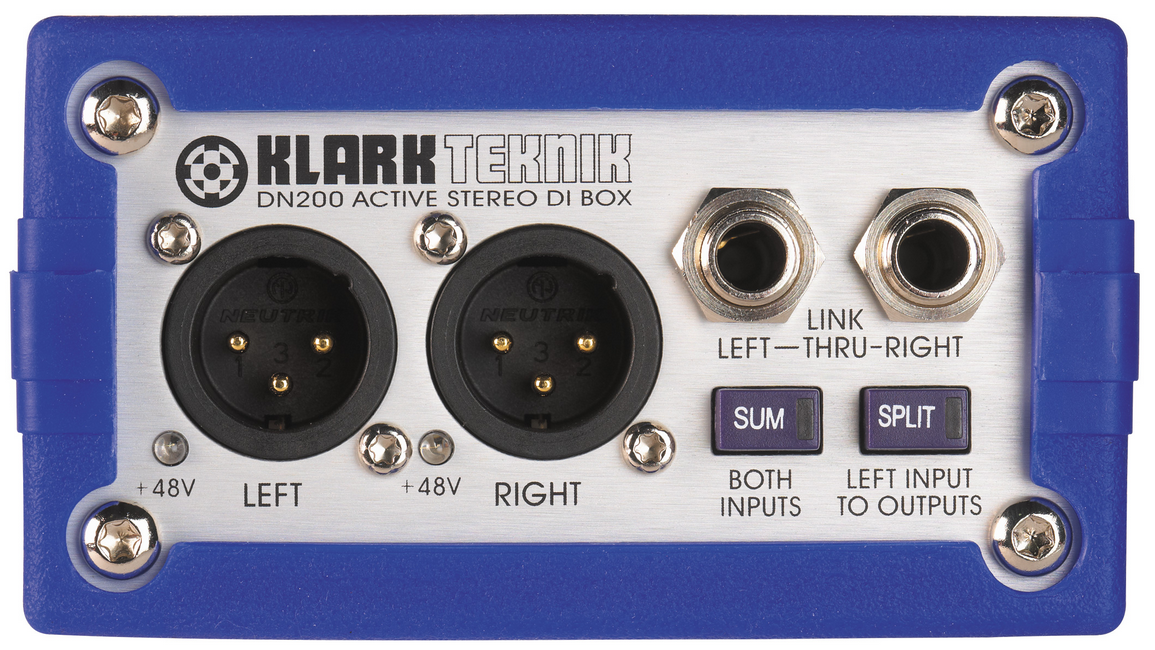 Klark Teknik DN200 Stereo DI Box Active