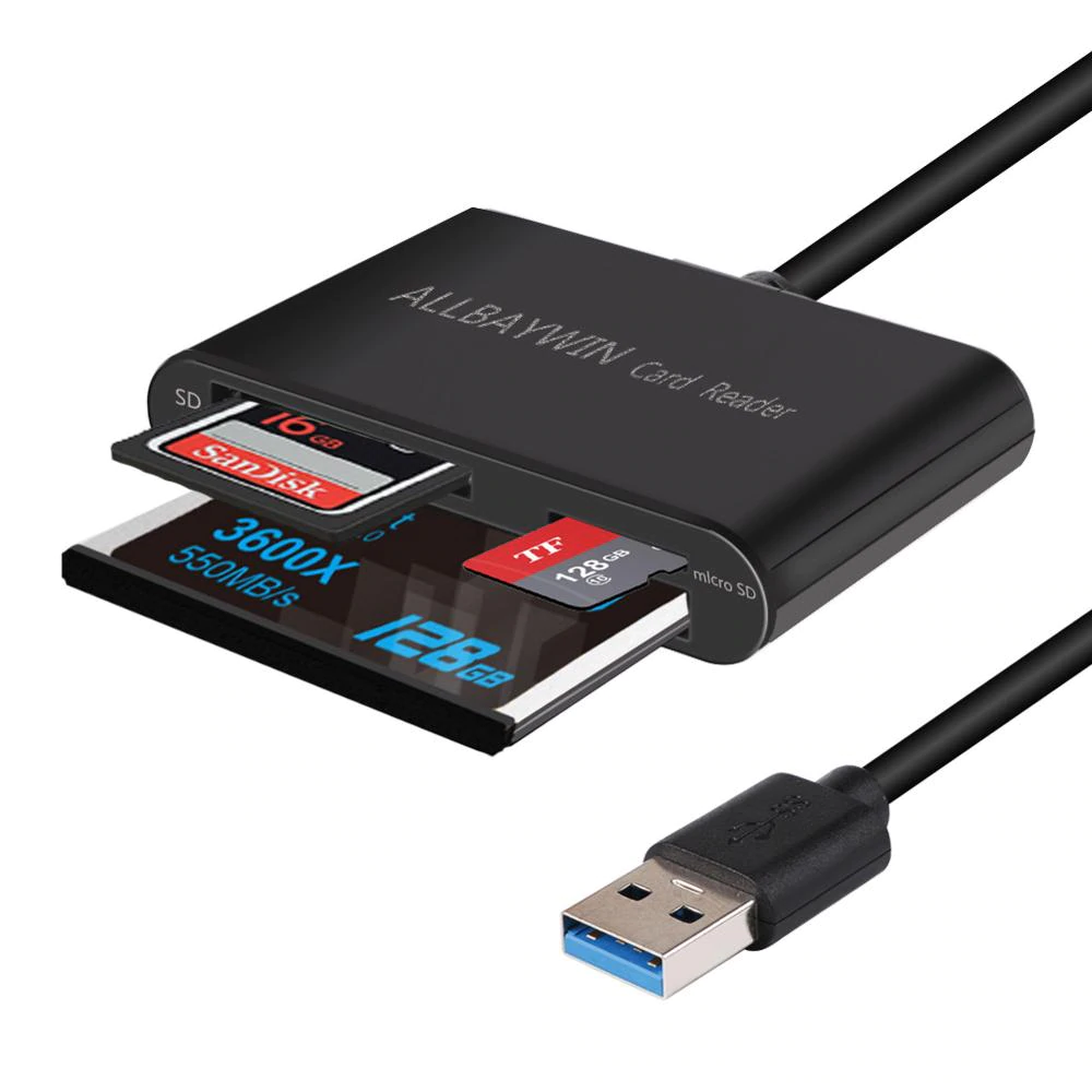 CF SD SDHC Card Reader