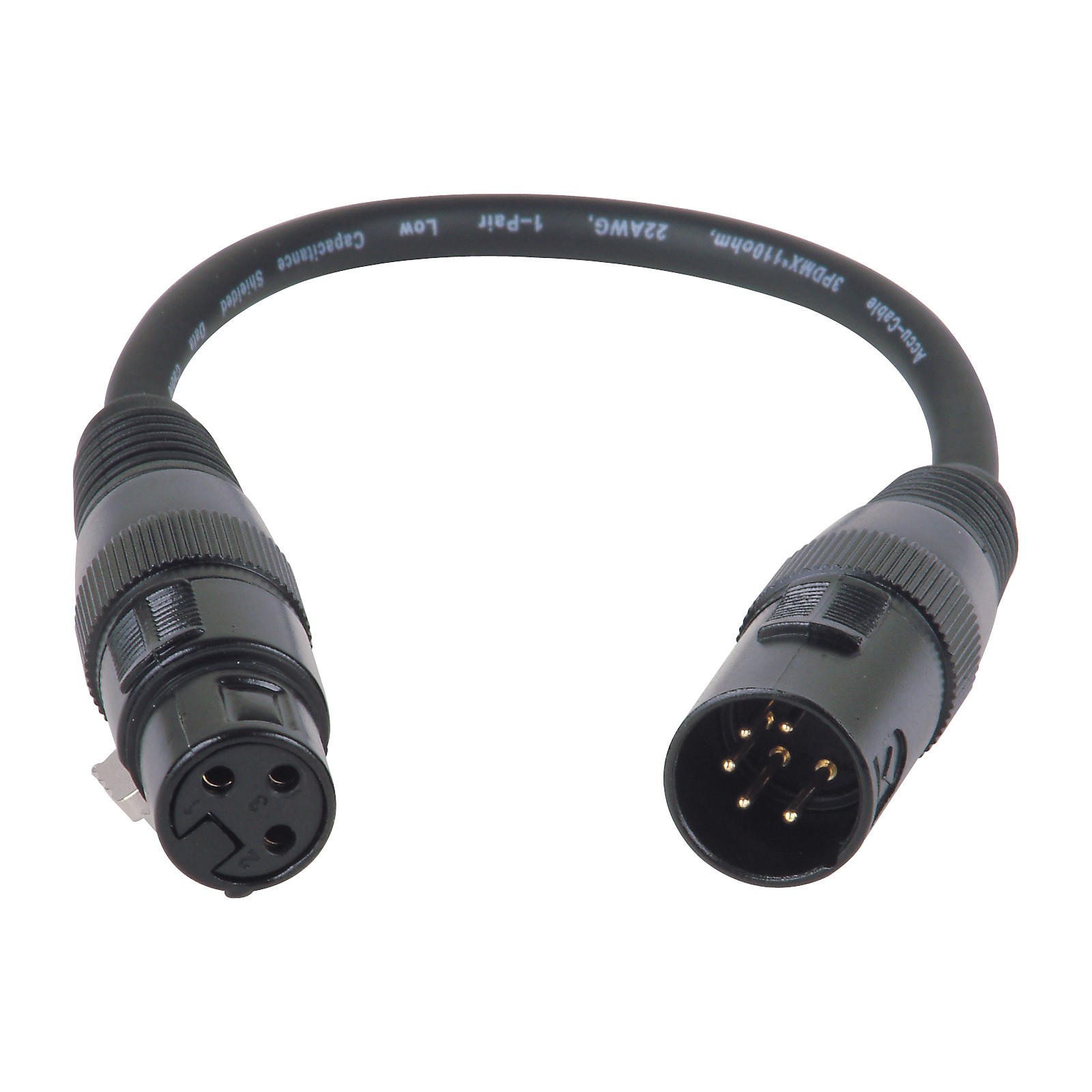DMX Breytistykki 5pin í 3pin