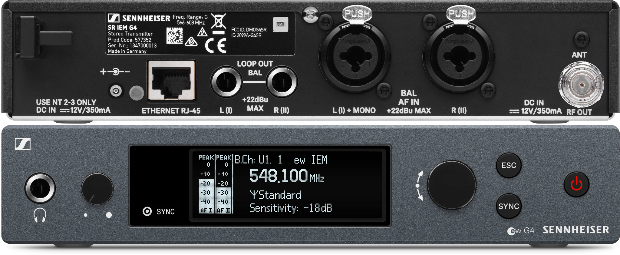 Sennheiser IEM Wireless ew G4 Transmitter (G Band 566-608)