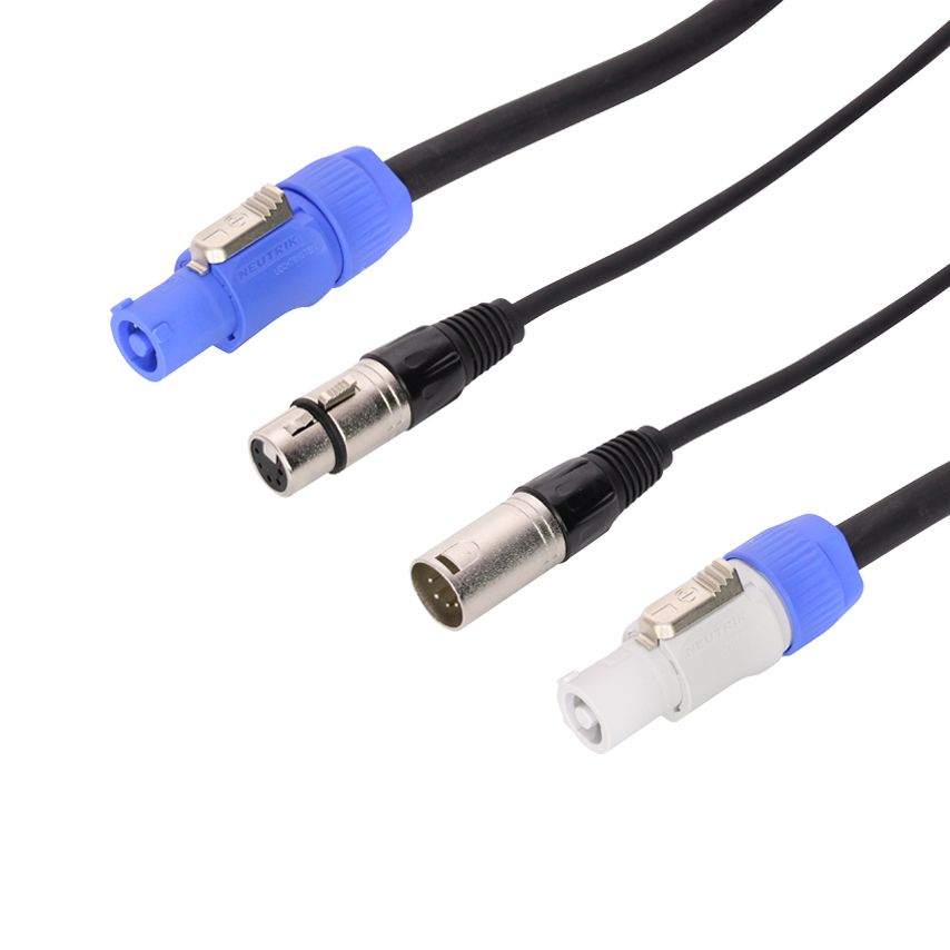 DMX / Powercon linkur 5pin 2m - Ledbeam 100