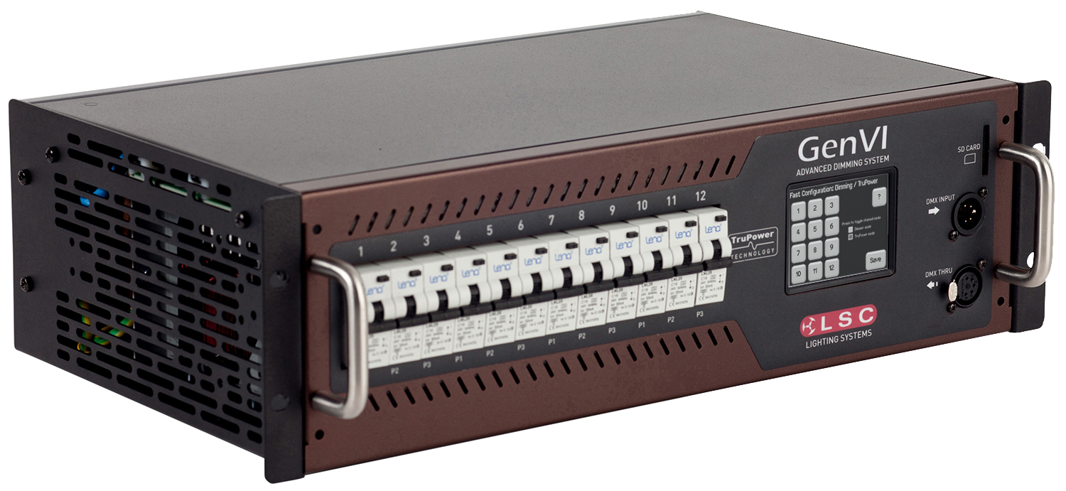 LSC - GenVI Dimmer/Relay 12 rása 16A (63A)