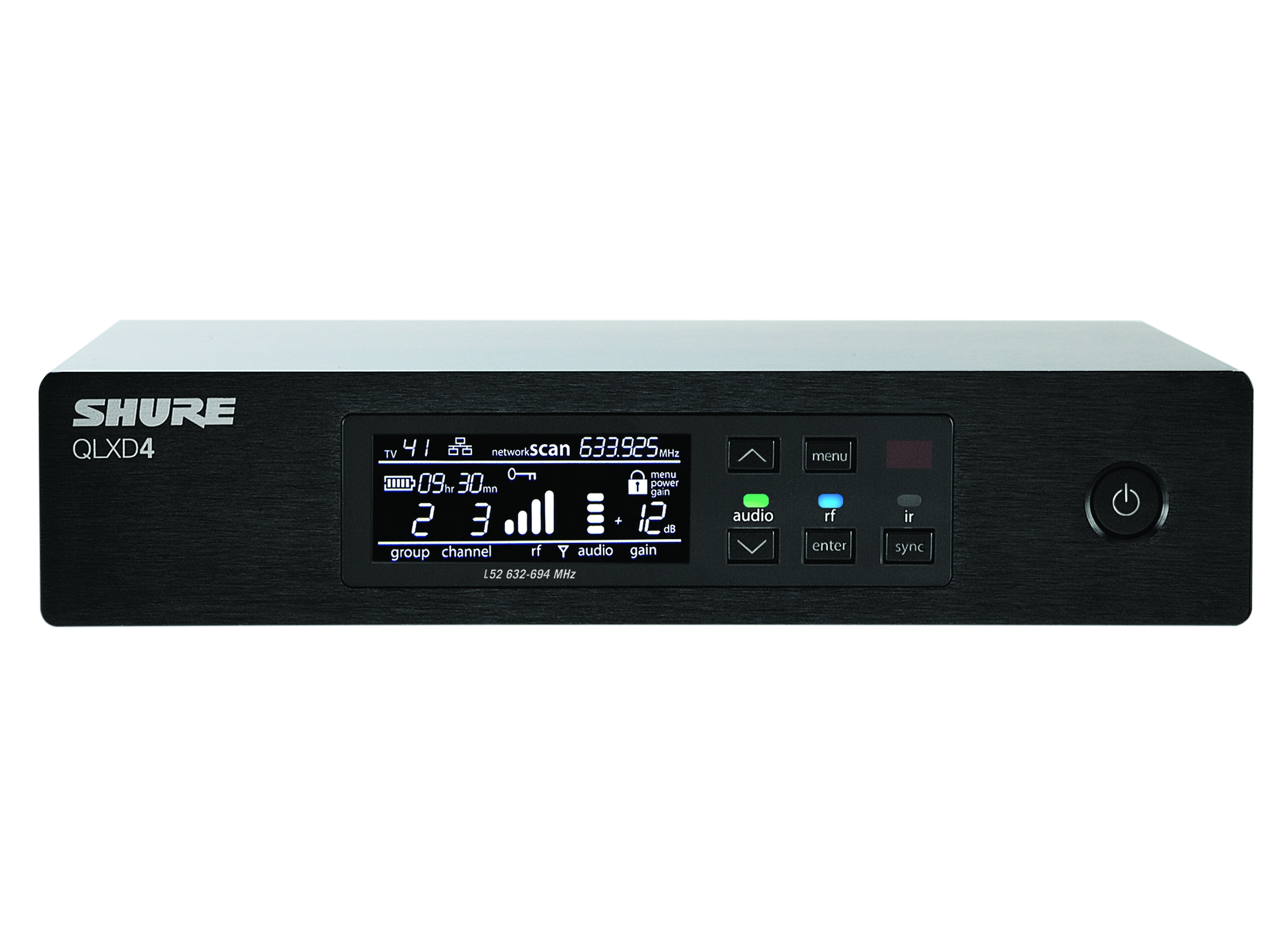 Shure QLXD Receiver (Band G51 470-534Mhz)